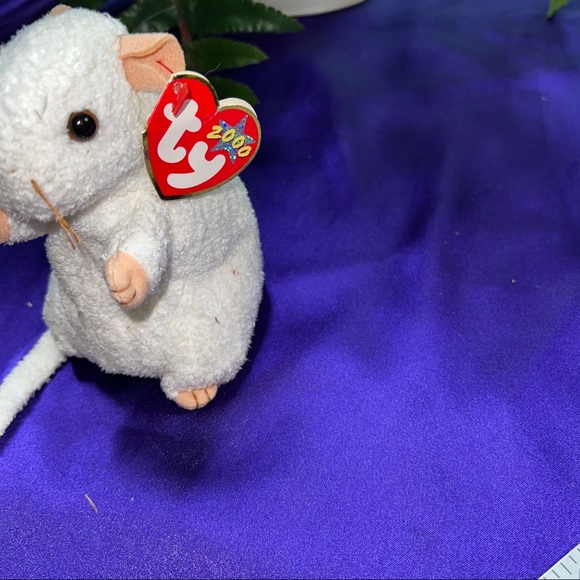 ๐ TY Cheezer the Mouse 2000 Beanie Baby & Freckles the Leopard 1996 with Error - Picture 10 of 13